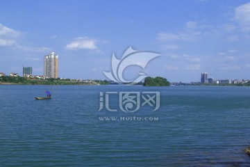 衡阳江景洋房 东洲岛 渔船