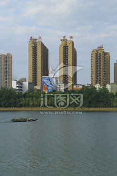 衡阳江景洋房 雁城新貌 渔船