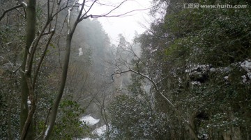 中国四川 九寨沟 原生态 雪景