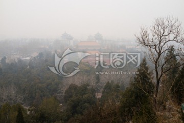 俯瞰北京 空气污染