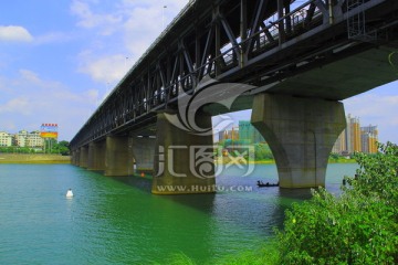 衡阳湘江大桥 衡阳地标 河流