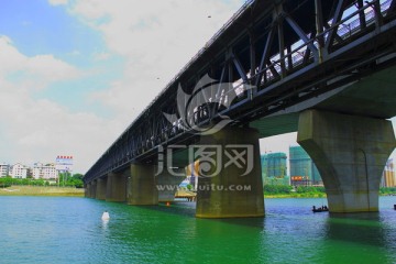 衡阳湘江大桥 衡阳地标 河流