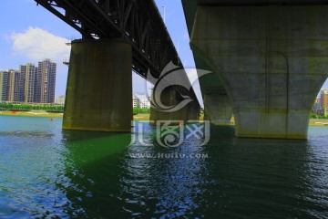 衡阳湘江大桥 衡阳地标 河流