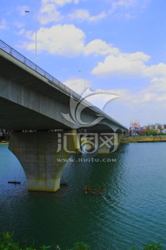 衡阳湘江大桥 衡阳地标 河流