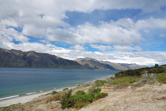 新西兰哈威亚湖区风景