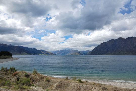 新西兰哈威亚湖区风景