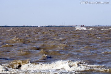 上海 淀山湖 水面 波浪 光影
