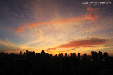 红谷滩朝霞