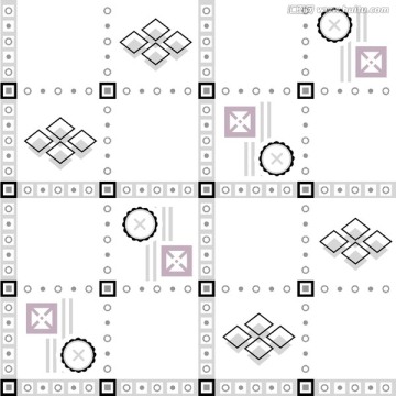 陶瓷花纹 青花瓦花纹 陶瓷格形