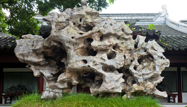 上海文庙 灵璧石