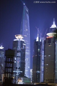 上海 浦东 现代建筑 夜景