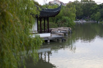 上海 临江公园 园林 中式建筑