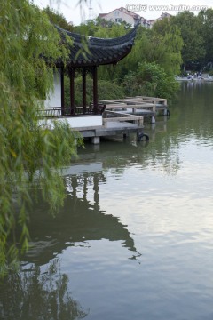 上海 临江公园 园林 中式建筑