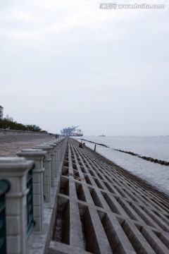 海堤 河堤 堤坝 港口 上海