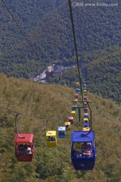 索道 缆车 天目湖 南山 竹海