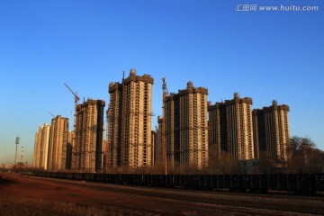 建设中的住宅楼