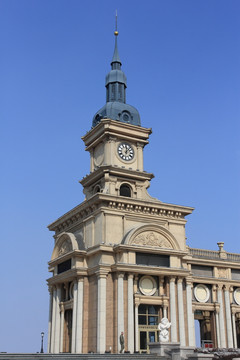 欧式建筑 广场 尖塔