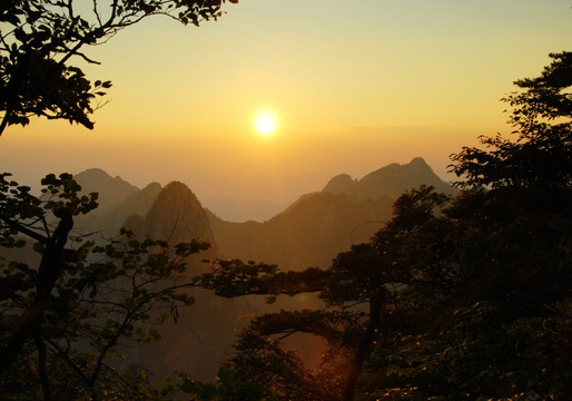 黄山日出