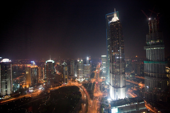 上海 浦东 陆家嘴 夜景 都市