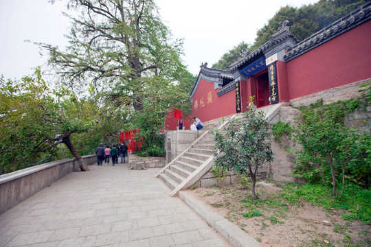 寺庙建筑 花果山 古迹 海宁寺