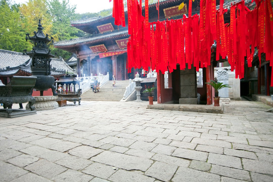 寺庙建筑 花果山 古迹 海宁寺
