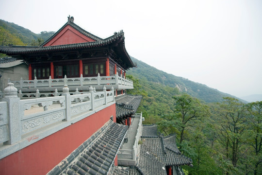 寺庙建筑 花果山 古迹 海宁寺