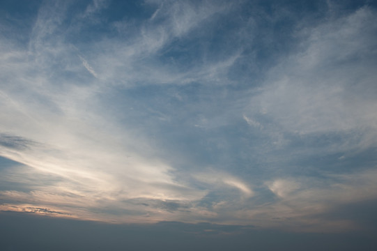 蓝天白云 夕阳 天空 素材下载