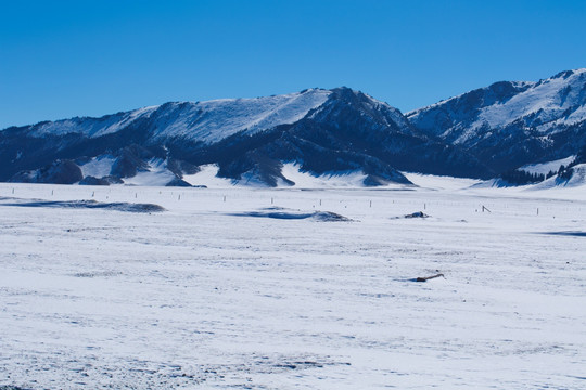 天山雪景