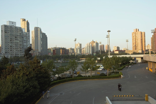 上海 万人体育馆 现代建筑