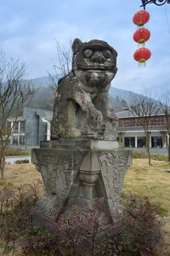 彭州丹景山石狮雕刻