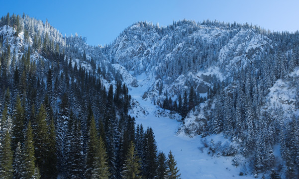 风雪天山 巍巍雪峰