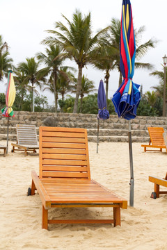 沙滩 休闲躺椅