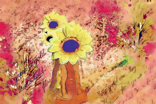 花卉装饰画 向日葵