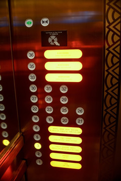 电梯面板