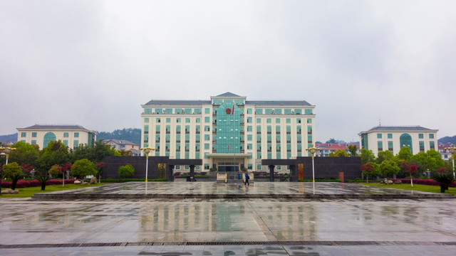 安福广场 城市绿化 春天