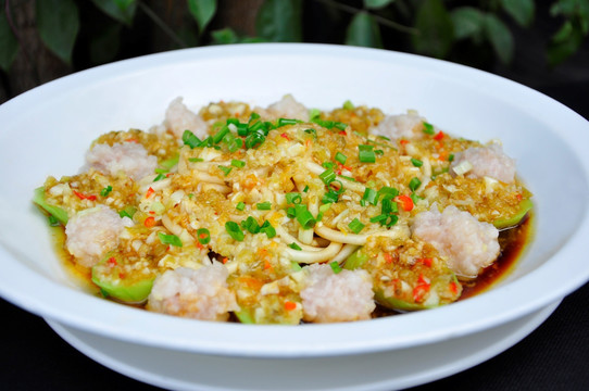 丝瓜蒸肉丸