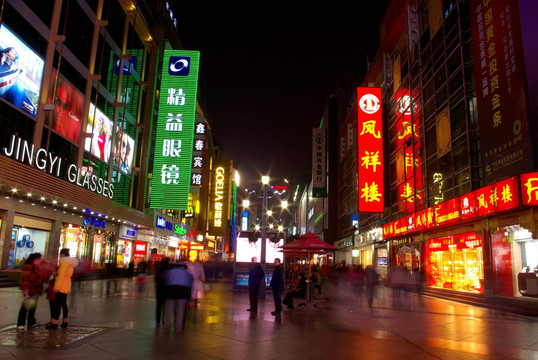 成都春熙路夜景