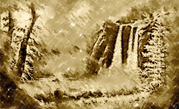 复古画