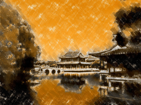 周庄风景画