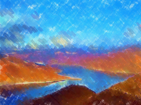 西藏高原纳木错