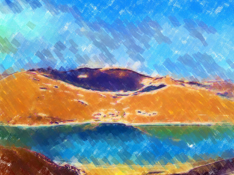 西藏高原纳木错