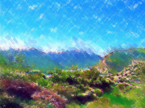西藏高原纳木错