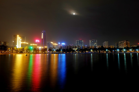 东莞南城第一国际城市夜景