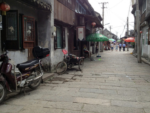 枫泾古镇 旅游 景点 街道