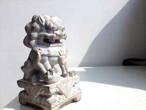 石狮子 雕塑 东方元素 艺术