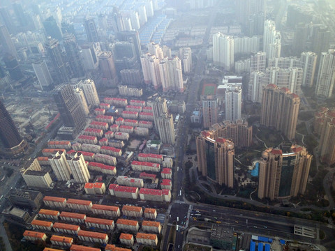 上海 陆家嘴 都市 鸟瞰 地标