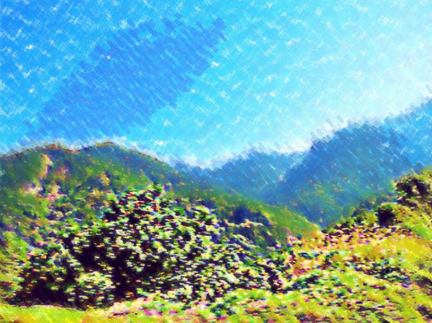 自然山色