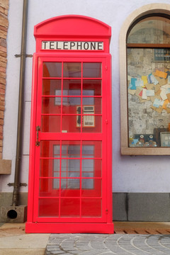 哈施塔特红色电话亭