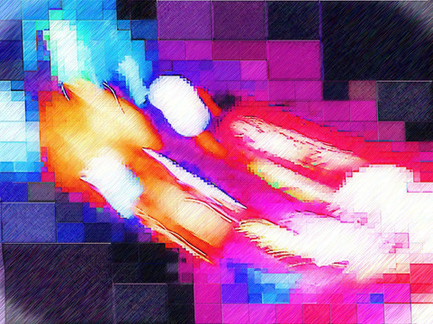 创意色彩画