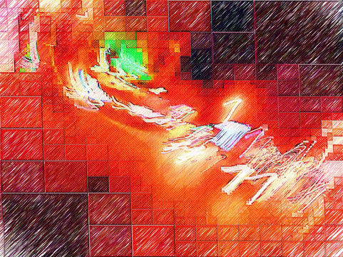 创意色彩画